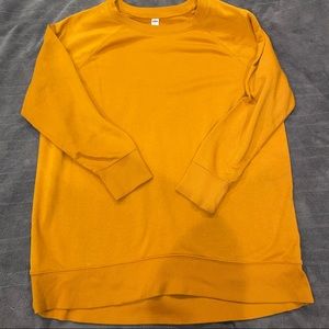 Mustard yellow crew neck